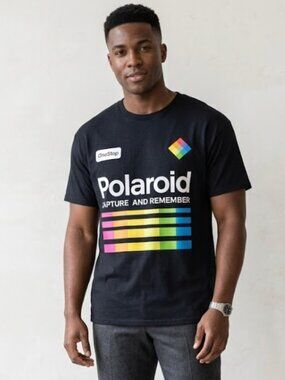 Polaroid Capture and Remember Rainbow Graphic Tee SZ 3XL